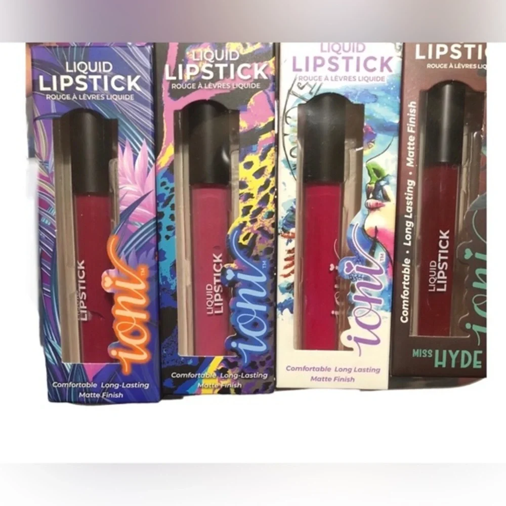 2pack lasting matte‎ finish liquid lipstick- Berry, Mauve, hot pink, & hyde red